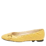 Yellow Leather TOD's Flats