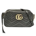 Black Leather Gucci Marmont