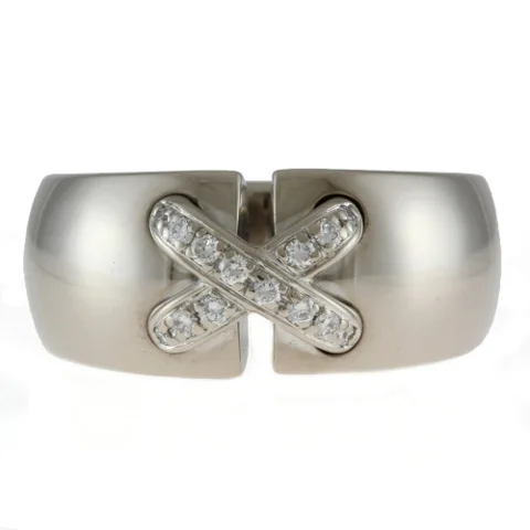Silver White Gold Chaumet Ring