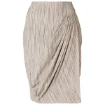 Beige Cotton Armani Skirt