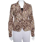 Brown Cotton Just Cavalli Blazer