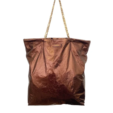 Brown Leather Lanvin Tote