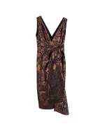 Metallic Polyester Erdem Dress