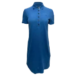 Blue Cotton Burberry Dress