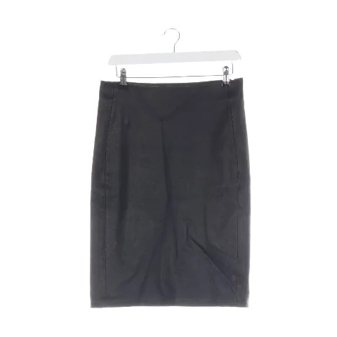 Black Leather Diane Von Furstenberg Skirt