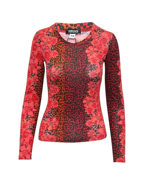 Red Cotton Versace Top