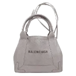 Silver Leather Balenciaga Cabas