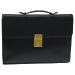 Black Leather Gucci Briefcase