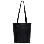 Black Leather Coach Tote