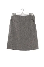 Grey Wool Louis Vuitton Skirt