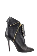 Black Leather Giuseppe Zanotti Boots