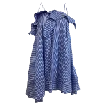 Blue Cotton MSGM Dress