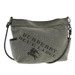 Grey Canvas Burberry Shoulder Bag