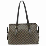 Brown Canvas Louis Vuitton Damier Ebene Bastille