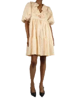 Beige Cotton Stine Goya Dress