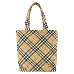 Beige Plastic Burberry Shopper