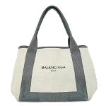 White Canvas Balenciaga Cabas