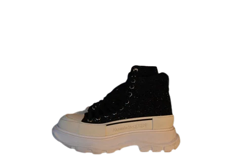 Black Canvas Alexander McQueen Boots
