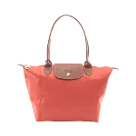 Red Cotton Longchamp Tote