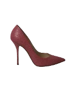 Pink Leather Casadei Heels