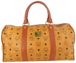 Brown Leather MCM Travel Bag