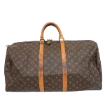 Brown Canvas Louis Vuitton Keepall