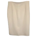 White Fabric Alexander McQueen Skirt