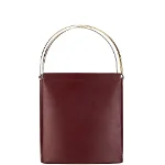 Red Leather Cartier Handbag