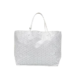 White Fabric Goyard Tote