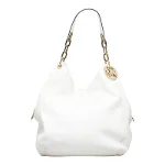 White Leather Michael Kors Shoulder Bag