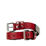 Red Leather Prada Belt