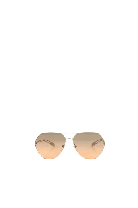 Gold Metal Bvlgari Sunglasses