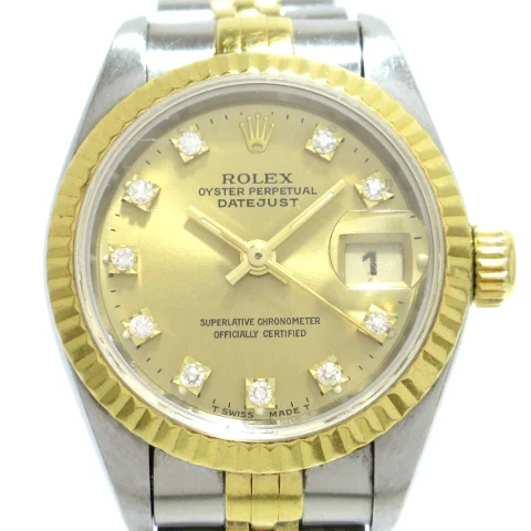 Gold Silver Rolex Watch