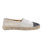 Beige Leather Chanel Espadrilles