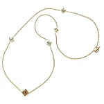 Gold Metal Loewe Necklace