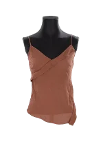 Brown Silk Theory Top