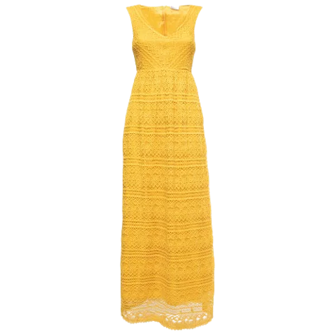 Yellow Knit Valentino Dress