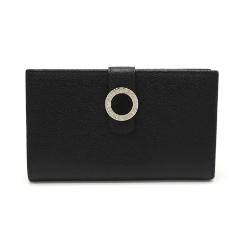 Black Leather Bvlgari Wallet