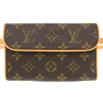 Brown Canvas Louis Vuitton Florentine Pochette