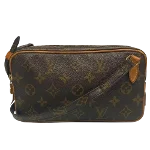 Brown Canvas Louis Vuitton Pochette Marly Bandouliere