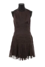 Brown Silk Paule Ka Dress