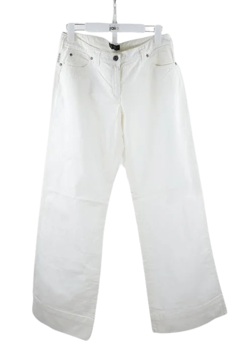 White Cotton Armani Pants