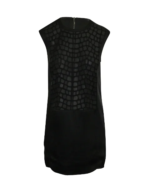 Black Polyester Helmut Lang Dress