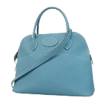 Blue Leather Hermès Bolide