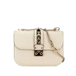 Beige Leather Valentino Shoulder Bag