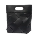 Black Leather Bottega Veneta Tote