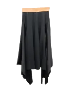 Black Polyester Loewe Skirt