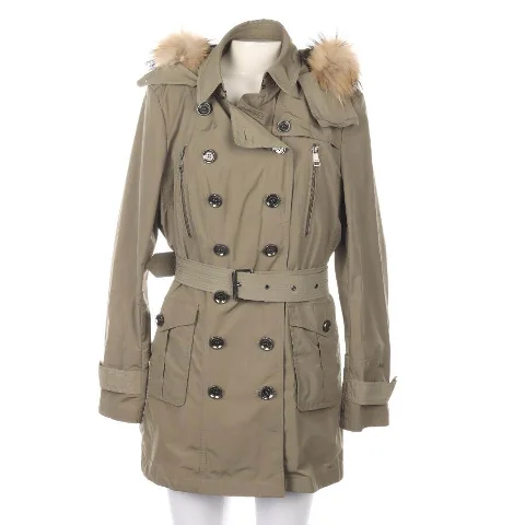 Green Polyester Burberry Coat