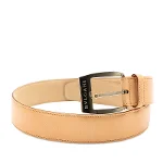 Beige Leather Bvlgari Belt