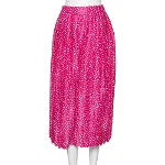 Pink Fabric Off White Skirt